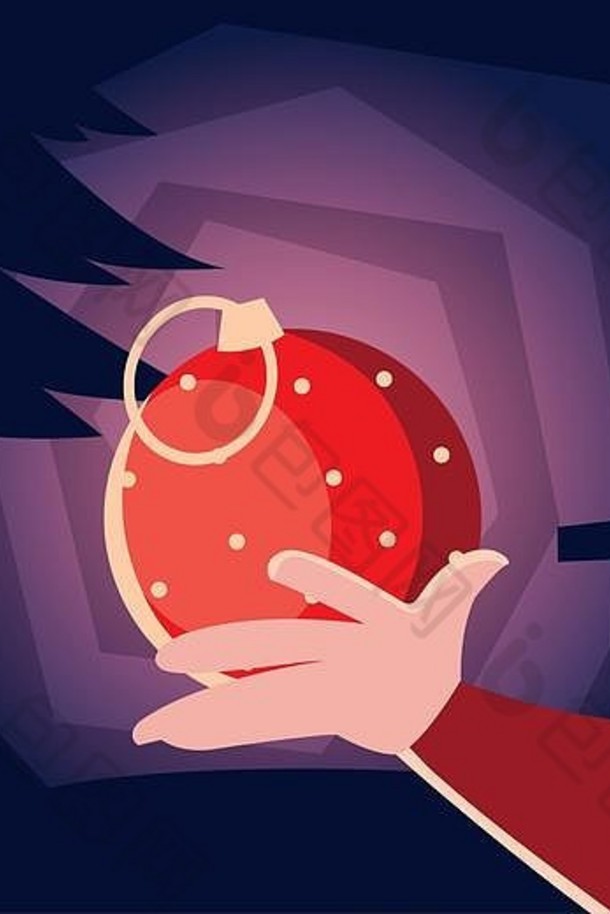 手球设计快乐圣诞节季节装饰卡邀请庆祝活动假期主题向量插图