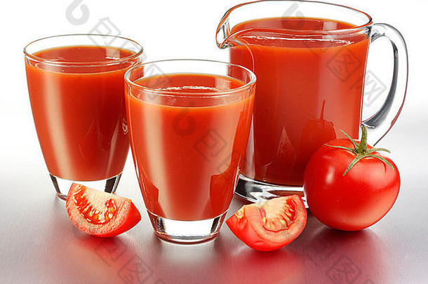 玻璃壶番茄汁