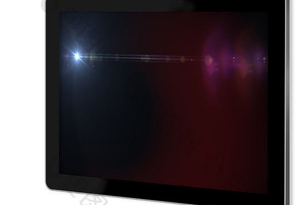 镜头耀斑效果空间屏幕平板电脑使软件