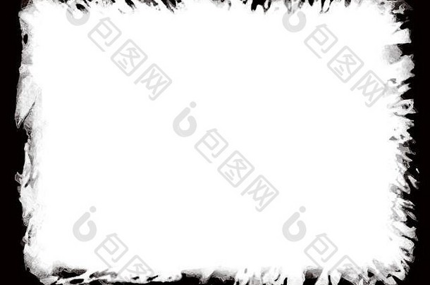 装饰黑色的白色边缘类型文本内部覆盖层剪裁面具