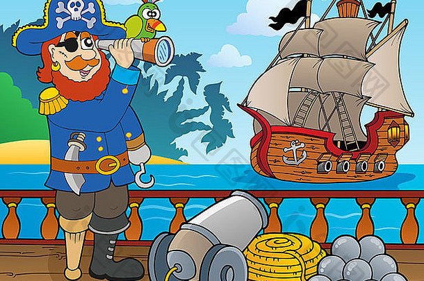 海盗船甲板<strong>主题图片</strong>插图
