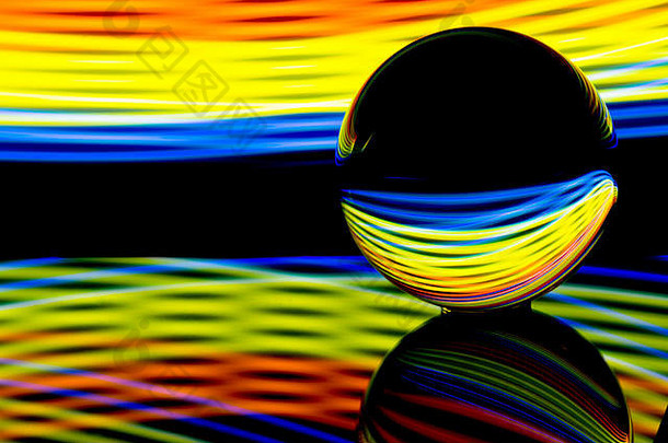 光绘画镜头球水晶玻璃球