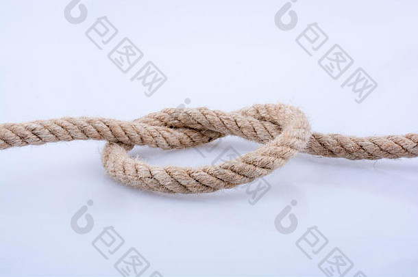 绳子结白色背景