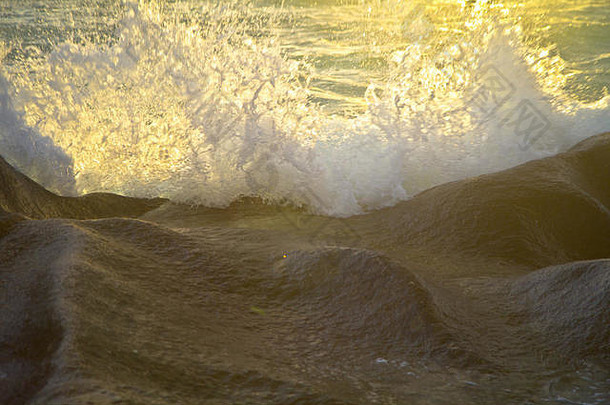 昂斯源银digue-world-famous海滩拍摄点世界令人惊异的自然美