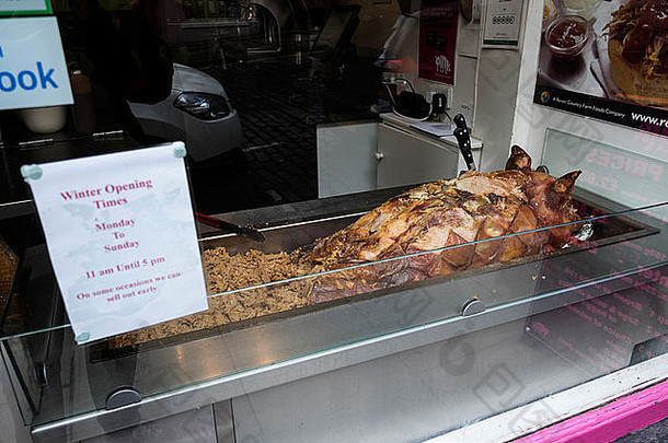 美味的苏格兰猪烤伊因克维多利亚街爱丁堡苏格兰