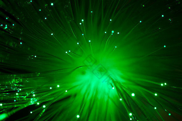 绿色颜色光学纤维