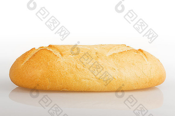 面包魔杖孤立的白色背景
