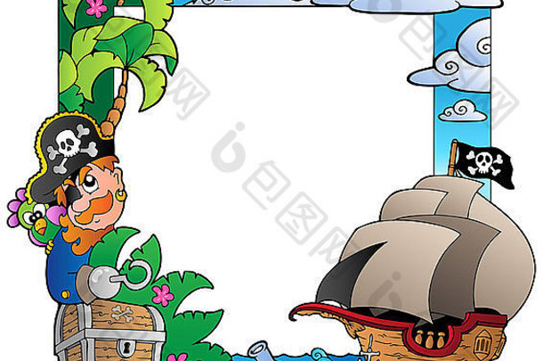 框架海海盗主题颜色插图