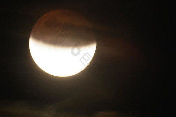 部分月球eclipse周年纪念日阿波罗月亮任务发射埃克塞特德文郡7月