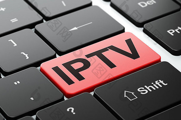 网络设计概念iptv电脑键盘背景
