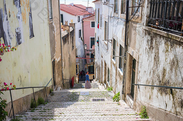 城市场景里斯本葡萄牙
