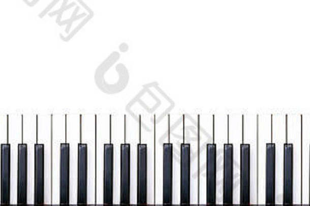 没完没了的键盘无缝的loopable计划键模式孤立的白色