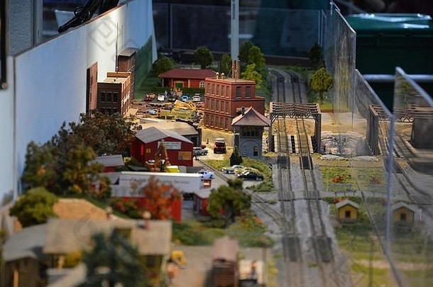 模型火车规模风景阿默斯特铁路社会模型火车显示东部州博览会西斯普林菲尔德麻萨诸塞州