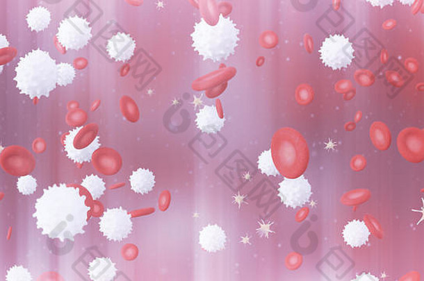 插图血红色的细胞白色细胞血小板