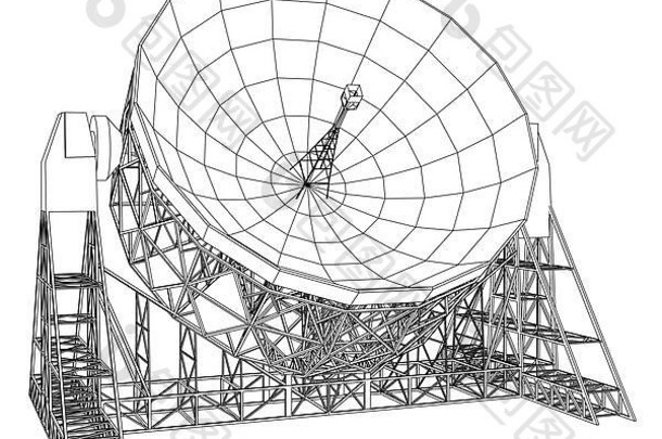 广播望远镜概念大纲向量
