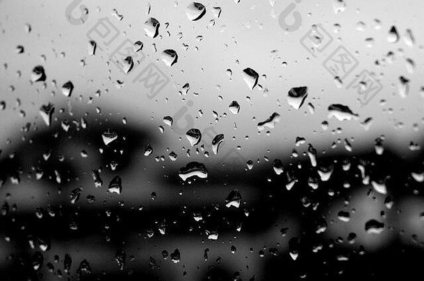 背景雨滴窗口